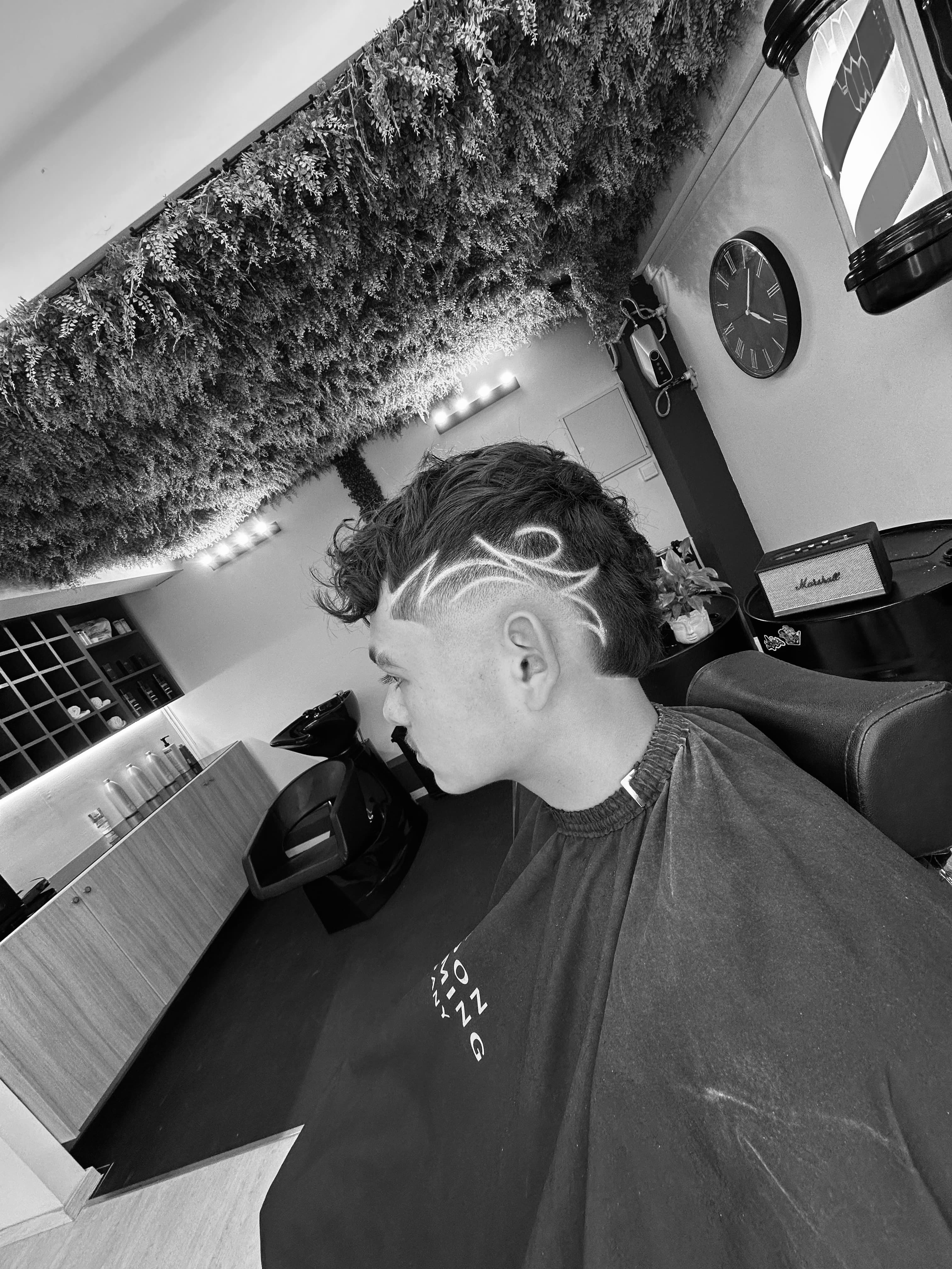 Expert barber styling at Los Santos Barbershop, Nicosia